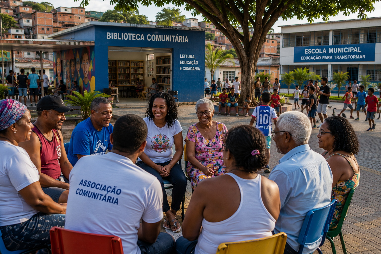 Biblioteca comunitária, leitura e cidadania como proteção social.